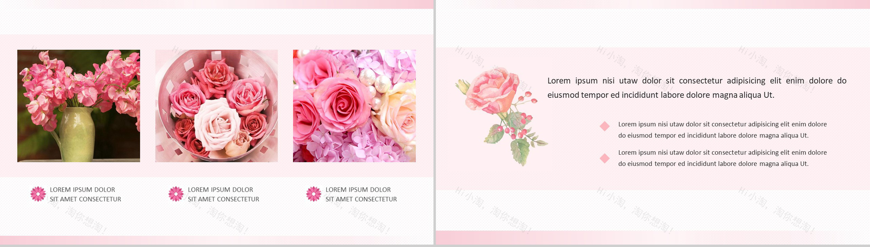 清新自然浪漫手绘商业计划书PPT模板-6