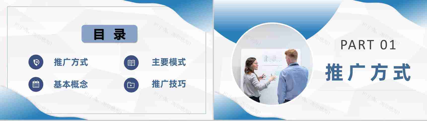 企业网络推广营销方案总结电商推广方法介绍PPT模板-2