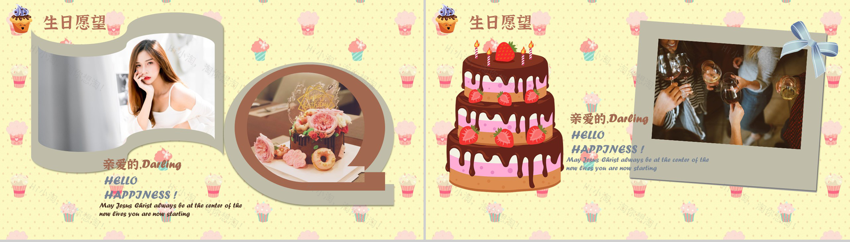 企业员工生日会活动策划方案纪念电子相册动态PPT模板-7