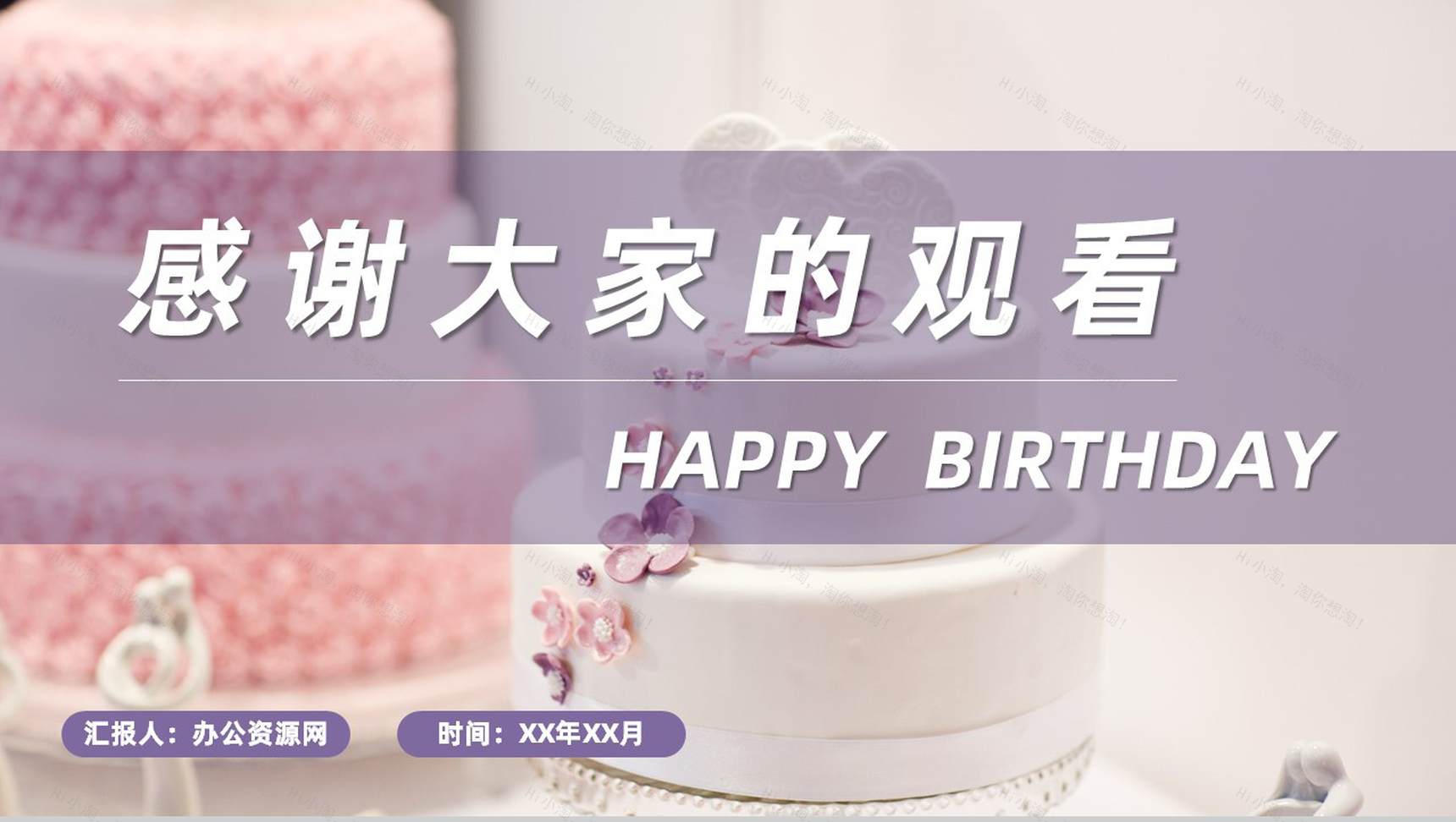 公司员工生日会派对庆祝活动生日温馨祝福计划安排PPT模板-11