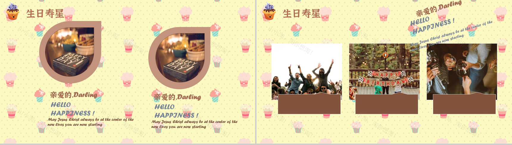 企业员工生日会活动策划方案纪念电子相册动态PPT模板-3