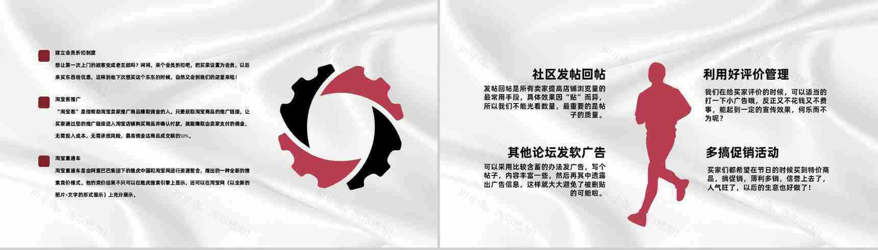 淘宝商家营销计划方案与店铺产品推广促销PPT模板-7