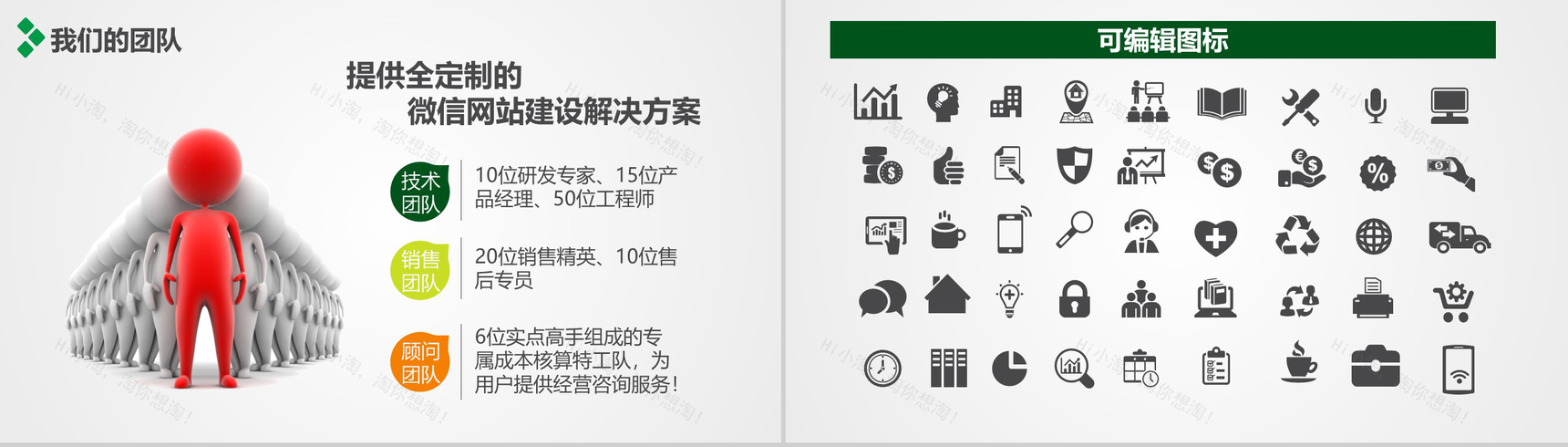 某某行业微信解决方案PPT模板-17