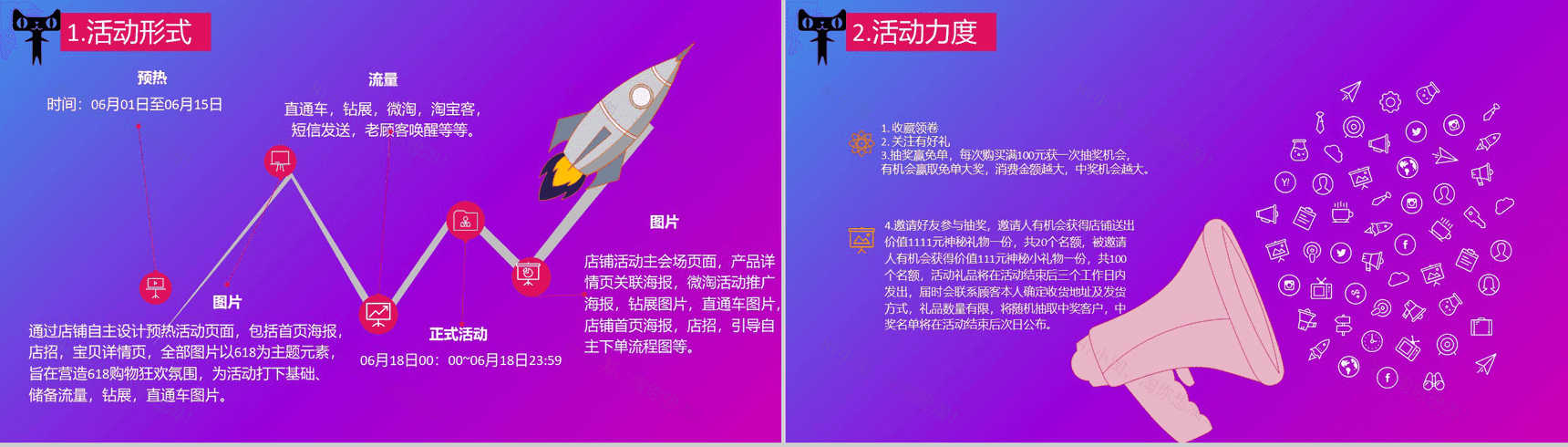 618活动策划节日促销PPT模板-4