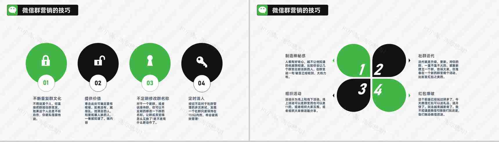 社群营销搭建框架和营销思路微信营销微商微店商务PPT模板-9