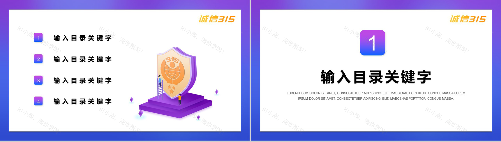 诚信315国际消费者权益日对假货说NOPPT模板-2