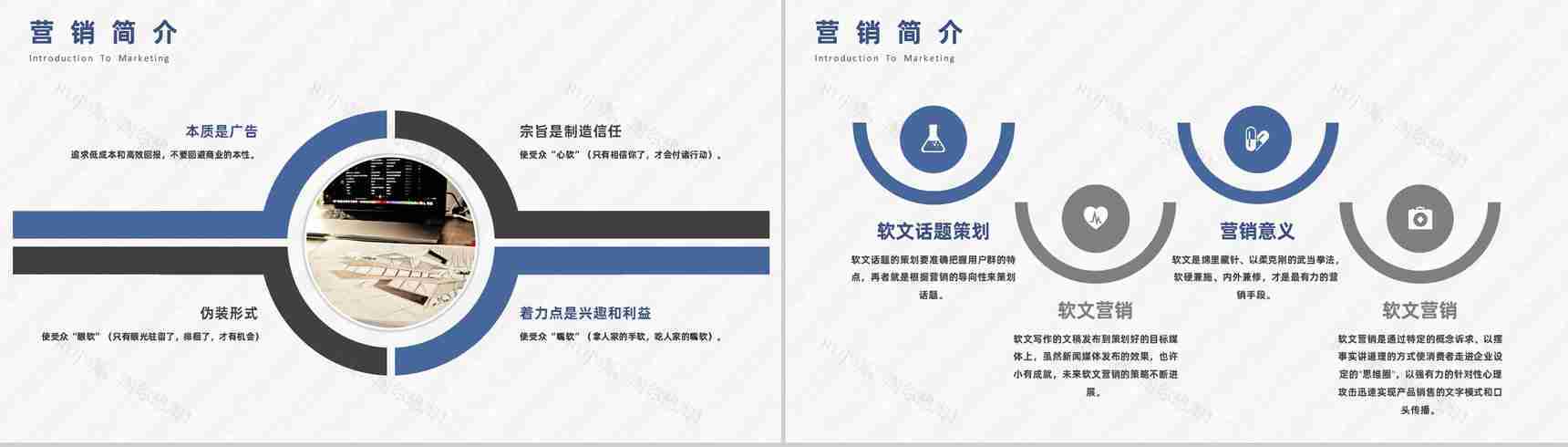 新媒体行业软文营销文案与博客论坛推广培训专用PPT模板-5