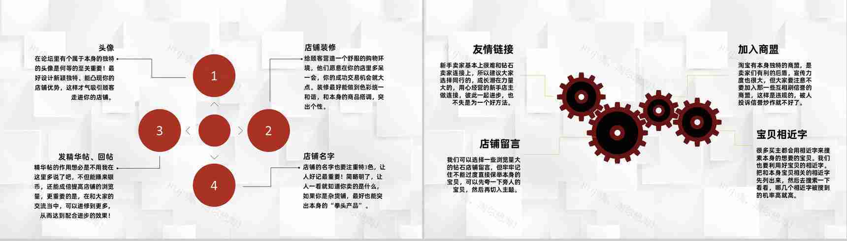 电子商务公司淘宝营销活动促销及店铺推广PPT模板-7