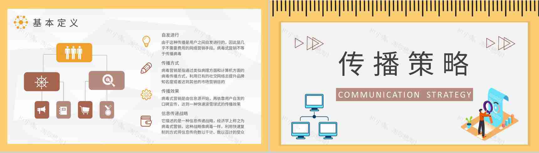 病毒式营销名词解释说明公司品牌口碑营销策划PPT模板-5