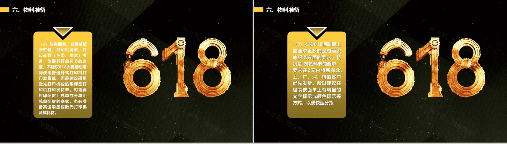 黑色商务大气天猫618活动策划PPT素材模板-17