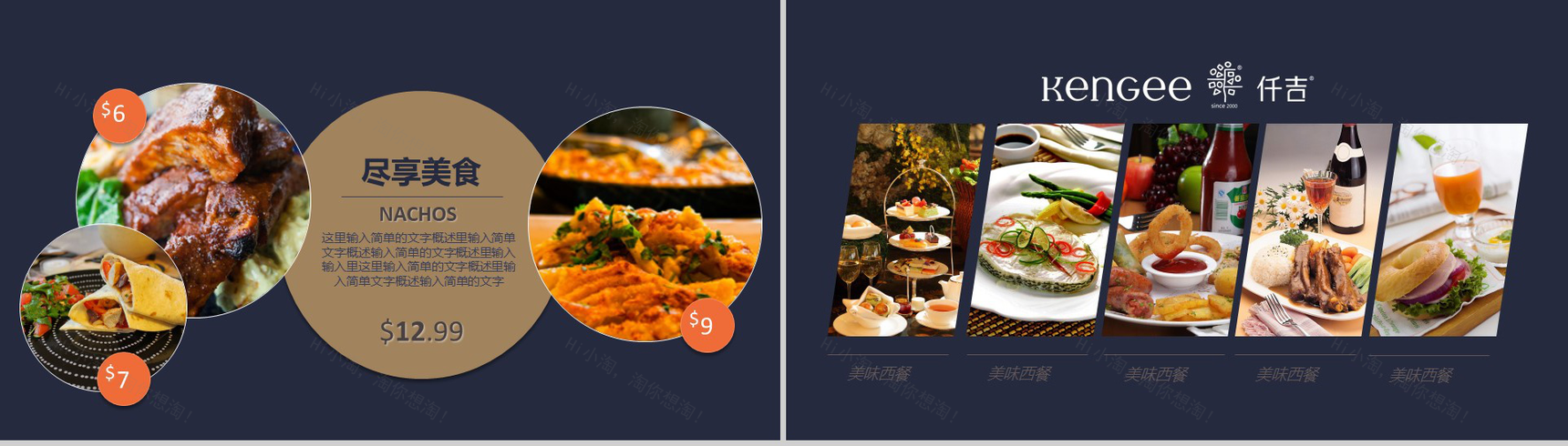 高端商务西餐厅品牌推广宣传策划PPT模板-11