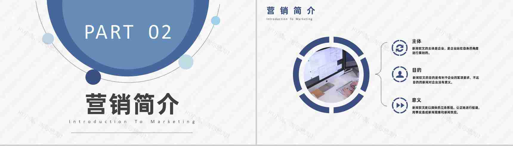 新媒体行业软文营销文案与博客论坛推广培训专用PPT模板-4