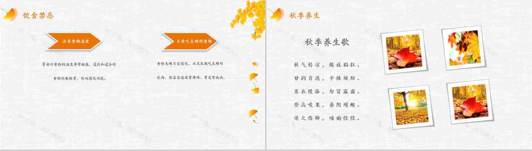 主题健康养生的PPT模板-12