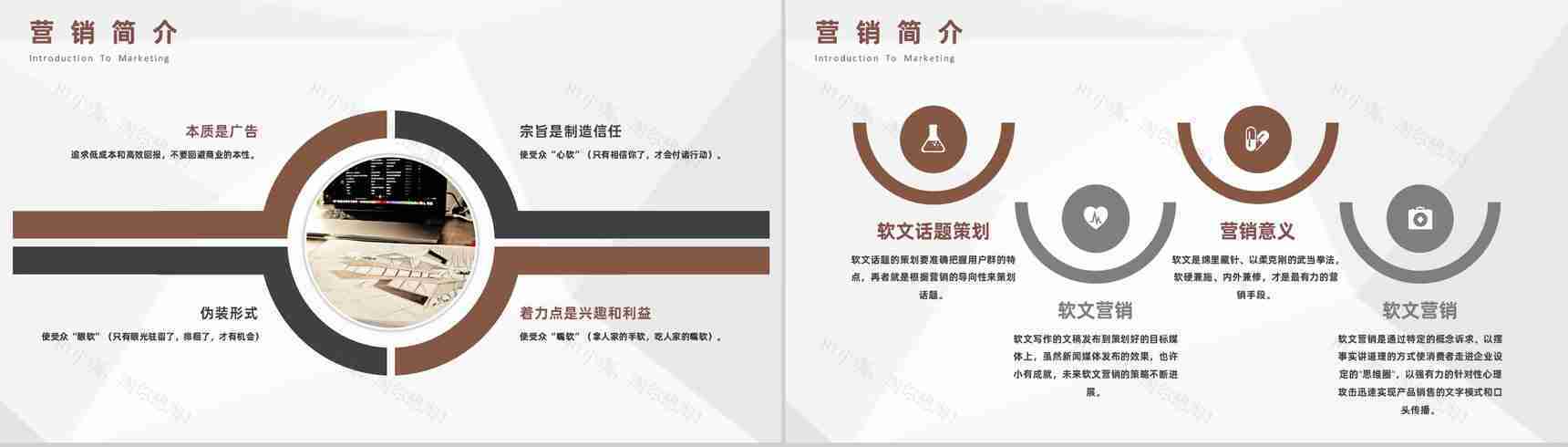 互联网公司软文网络推广营销与自媒体营销PPT模板-5