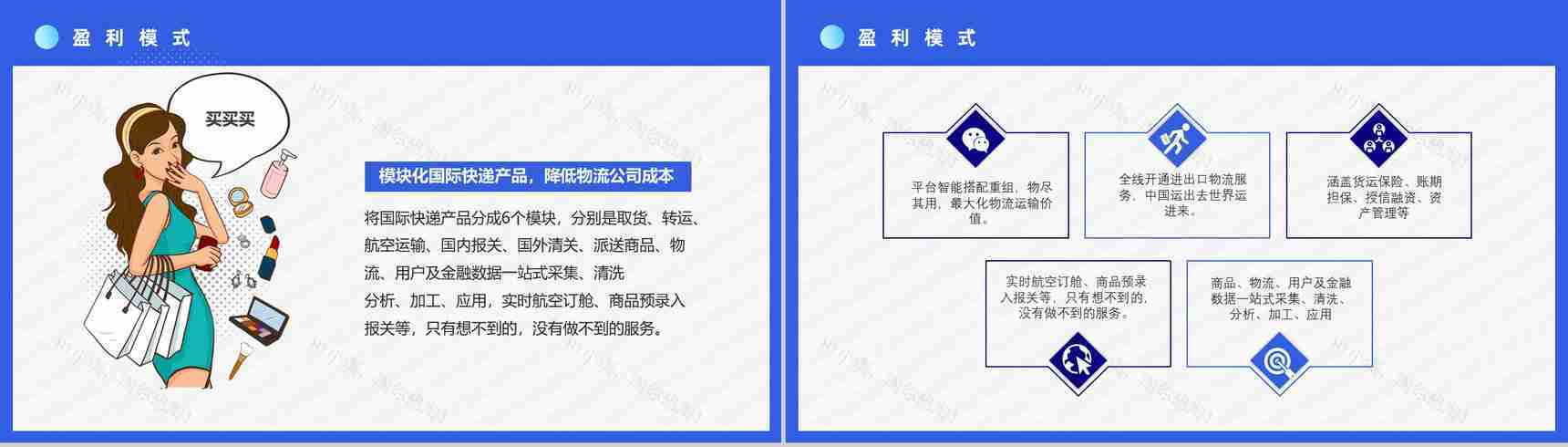 SOP跨境电商的进口模式分类物流海淘方案智慧跨境电商方案PPT模板-9