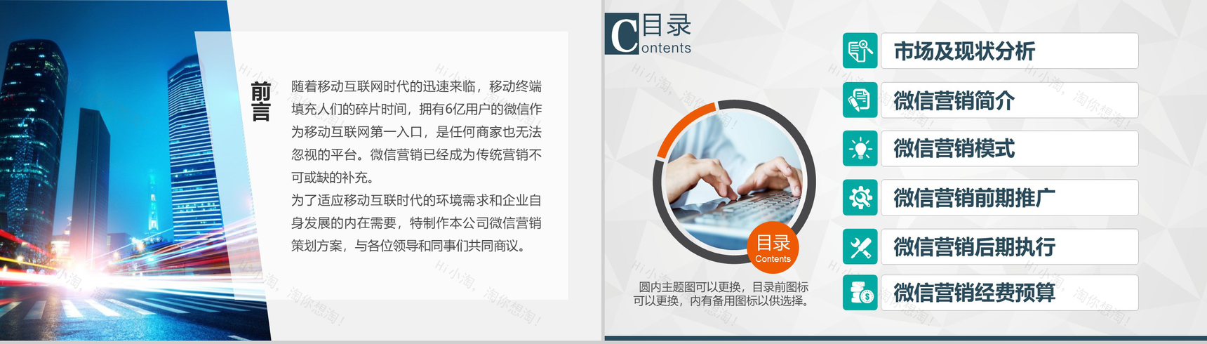 某公司微信营销策划方案PPT模板-2