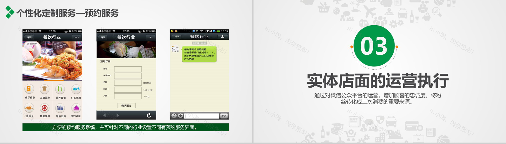 某某行业微信解决方案PPT模板-11