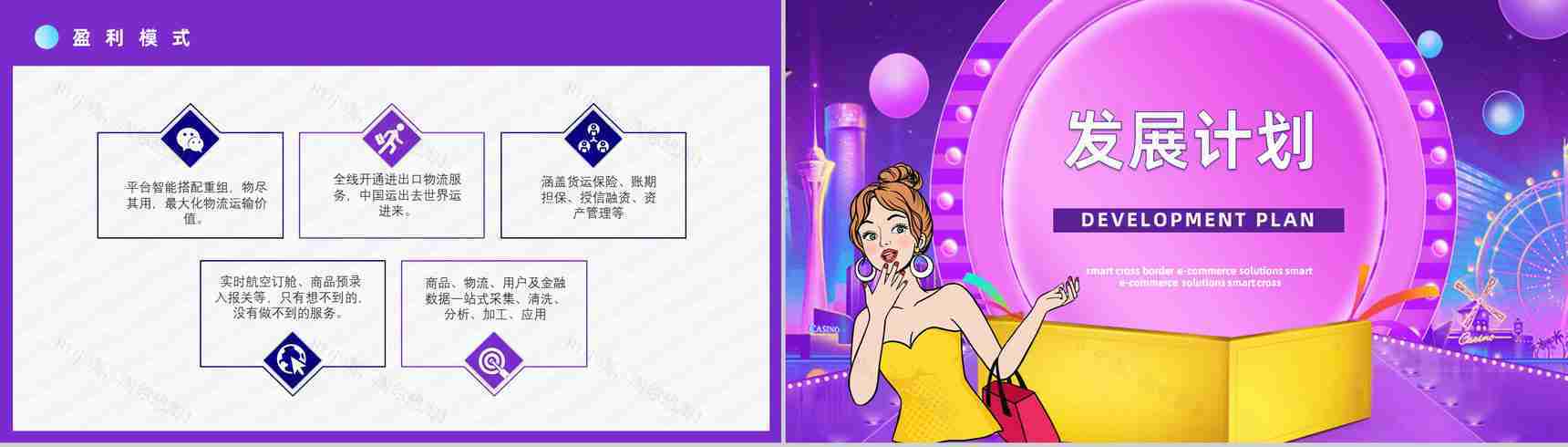 跨境电商物流海淘方案SOP跨境电商的进口模式分类方案PPT模板-4