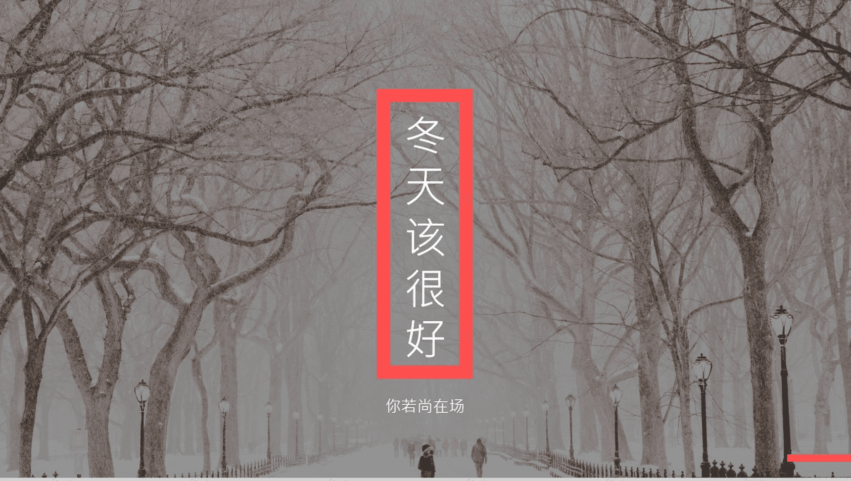 简约冬天冬至活动主题宣传策划PPT模板-12