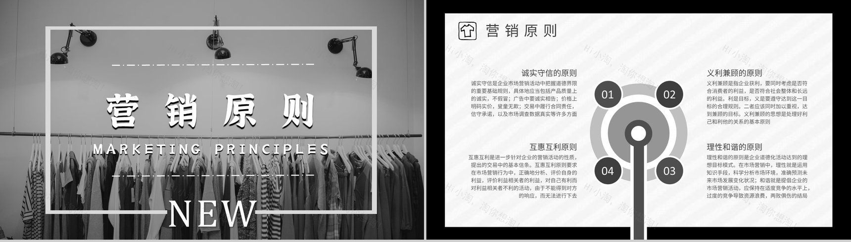 服装营销策划杂志风服装品牌策划宣传PPT模板-4