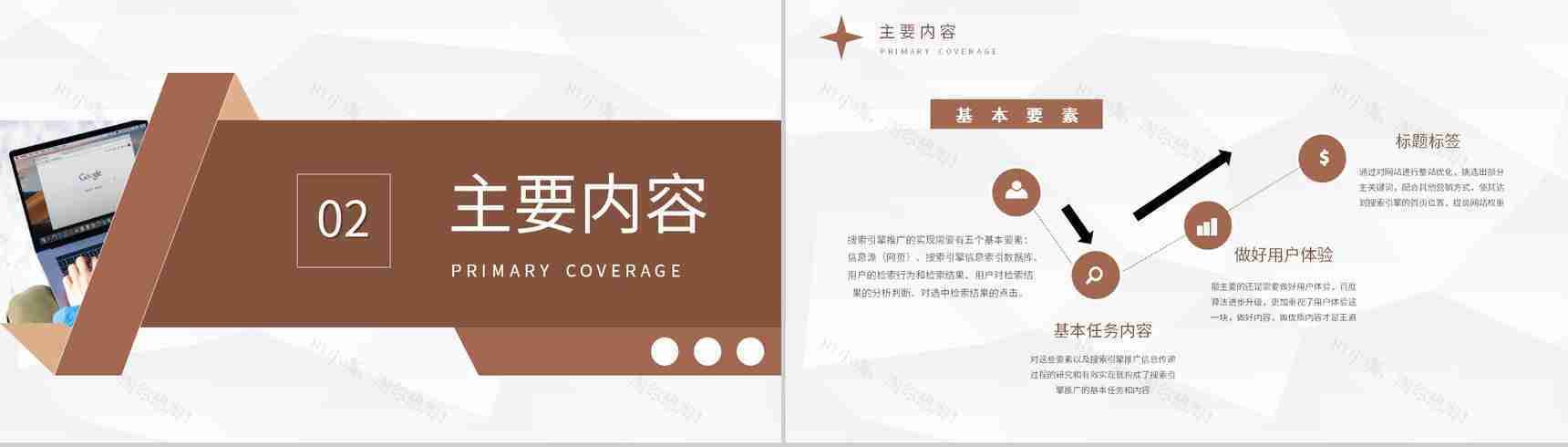 公司网站竞价推广方法学习SEM分析知识培训总结PPT模板-4
