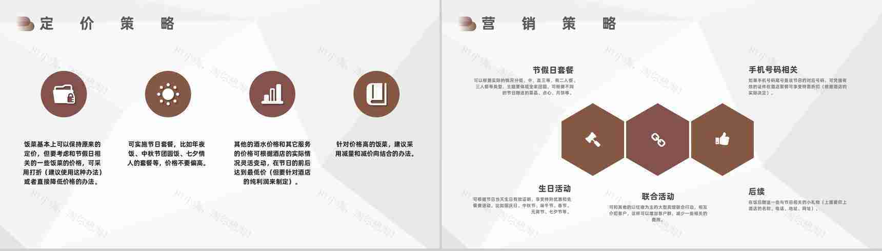 餐饮市场营销计划书与营销宣传方案通用PPT模板-3