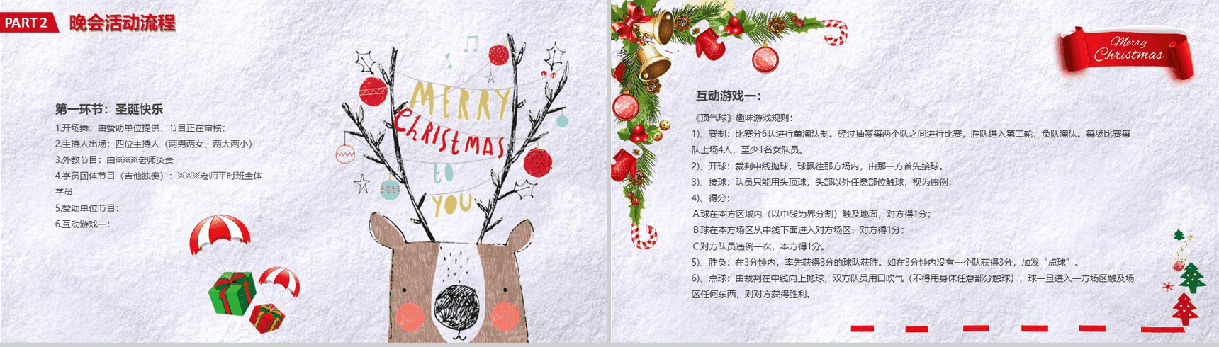 创意圣诞节活动策划平安夜新年晚会营销PPT模板-6