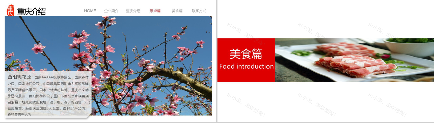 魅力重庆介绍旅游公司文化简介动态PPT模板-8