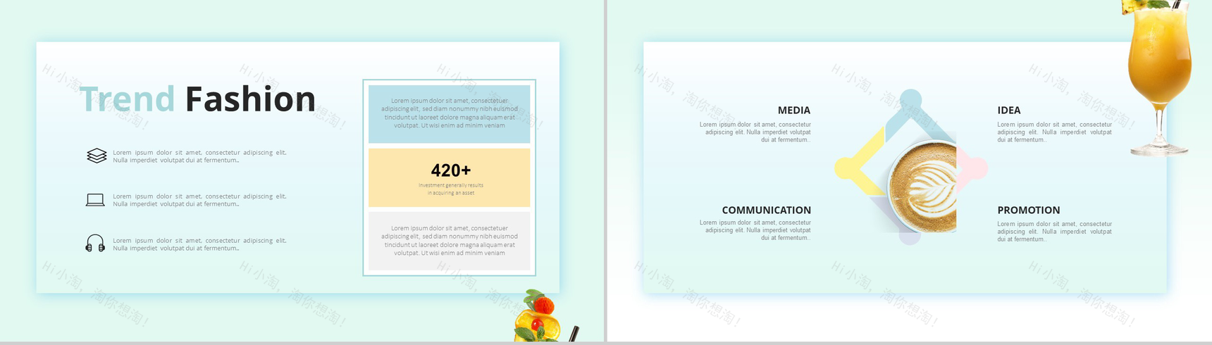 橙色沙滩海浪夏季主题活动PPT模板-10