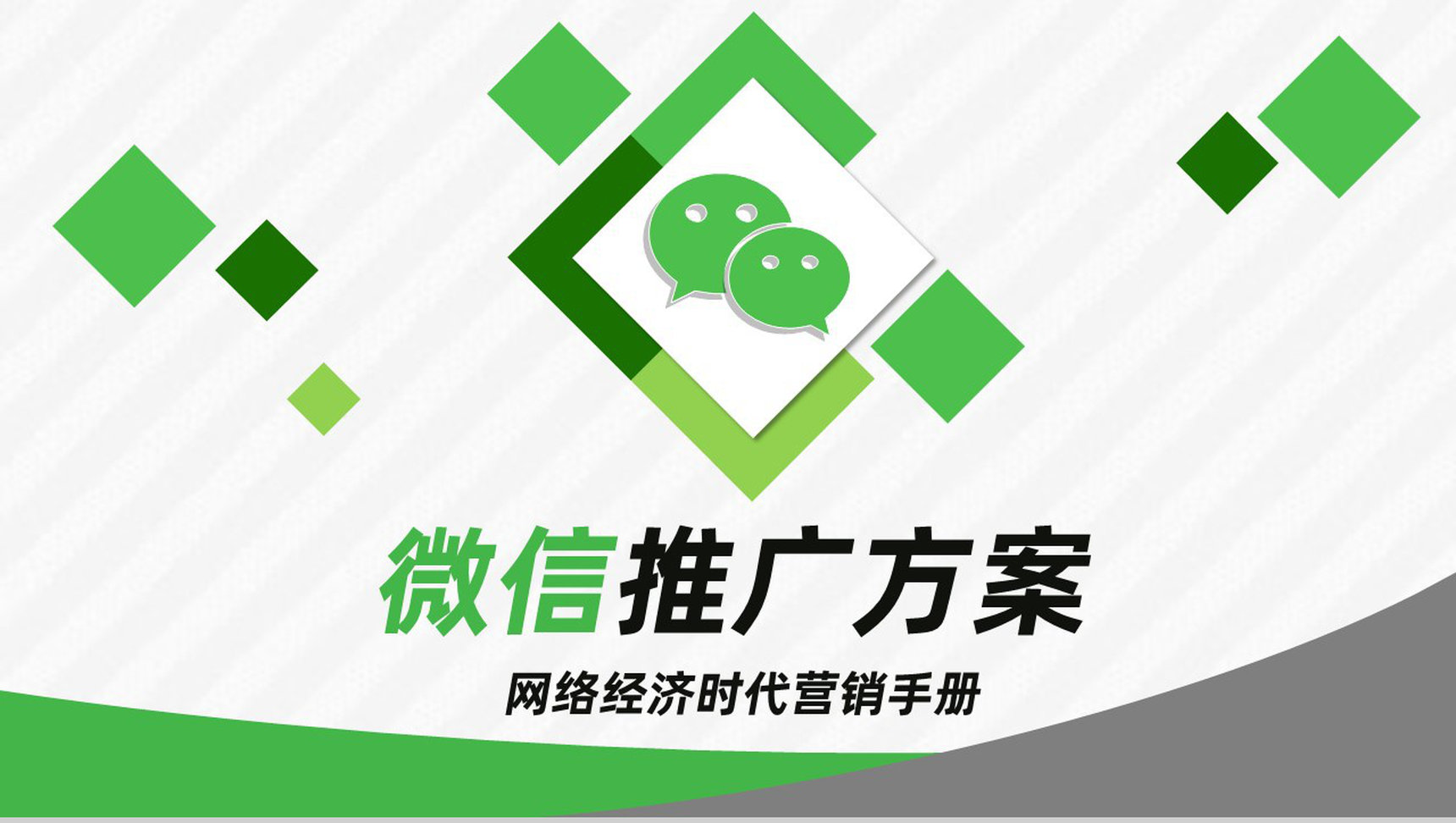 新零售微信营销方案企业活动策划微信推广活动策划PPT模板