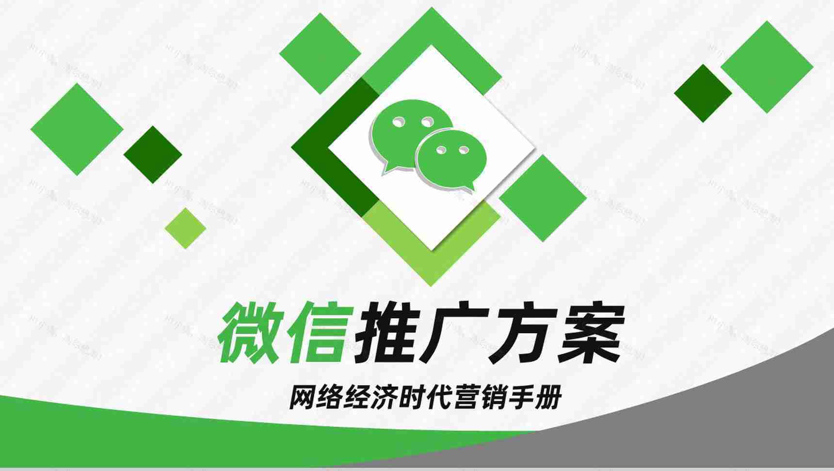 新零售微信营销方案企业活动策划微信推广活动策划PPT模板-1