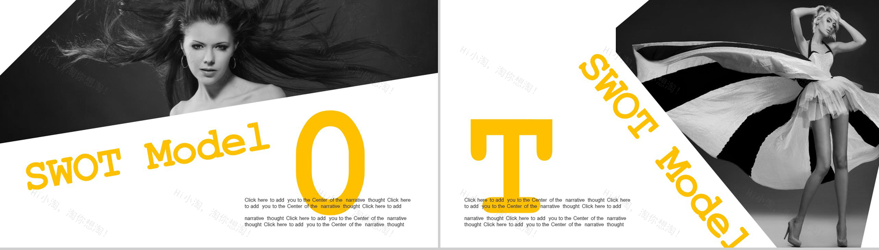 杂志风时尚元素展示品牌营销PPT模板-9