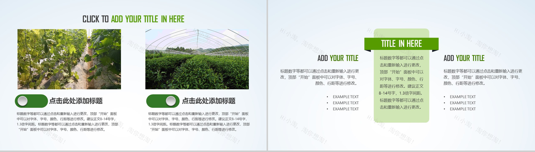 简约绿色清新有机农业环保健康生态旅游PPT模板-14
