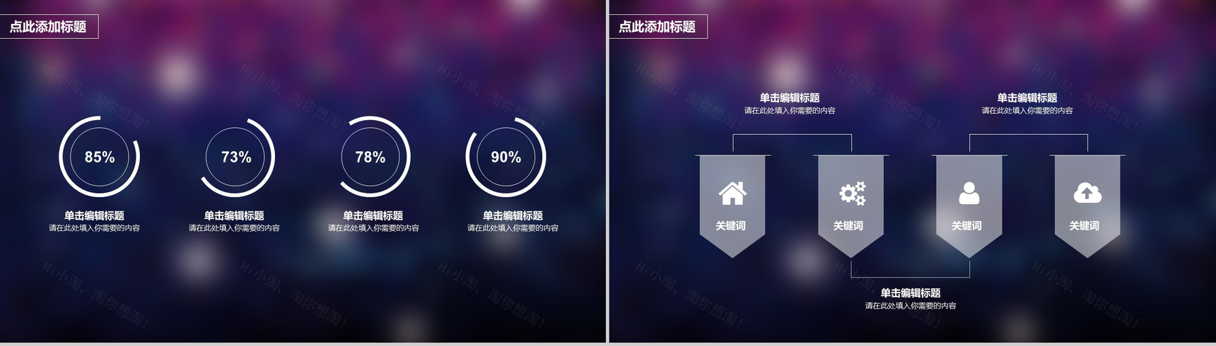紫色渐变商业活动营销策划书PPT模板-3
