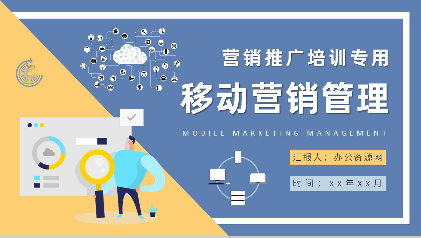 企业数字营销推广培训计划移动营销管理内容总结PPT模板