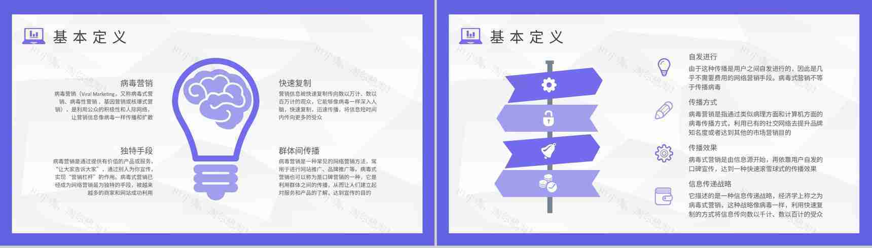 病毒式营销概念解析培训课件社会化营销技巧总结PPT模板-3