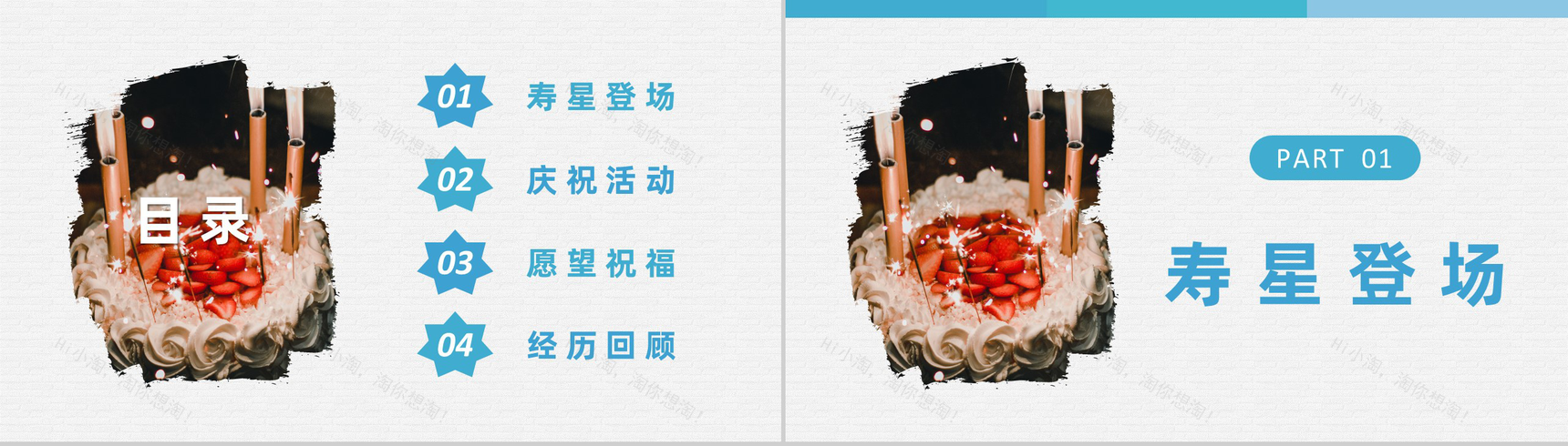 员工生日会庆祝企业聚会活动方案员工成长经历回顾PPT模板-2