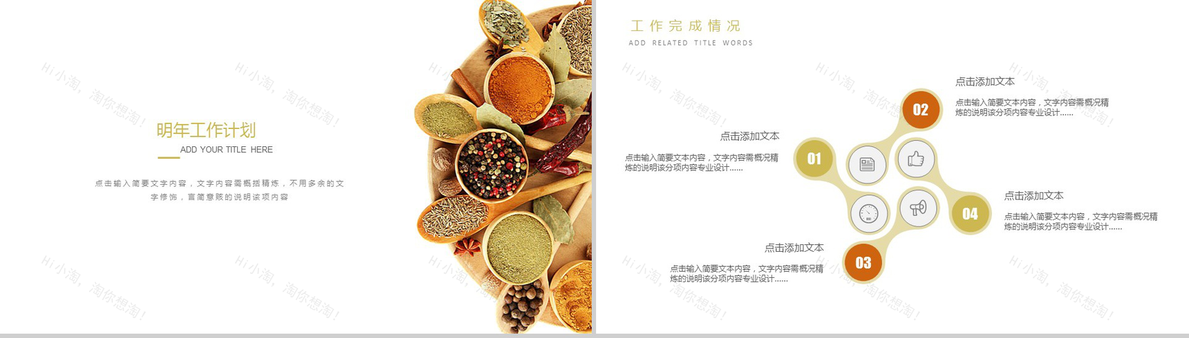 简洁简约食品调味剂宣传策划汇报新年计划PPT模板-5