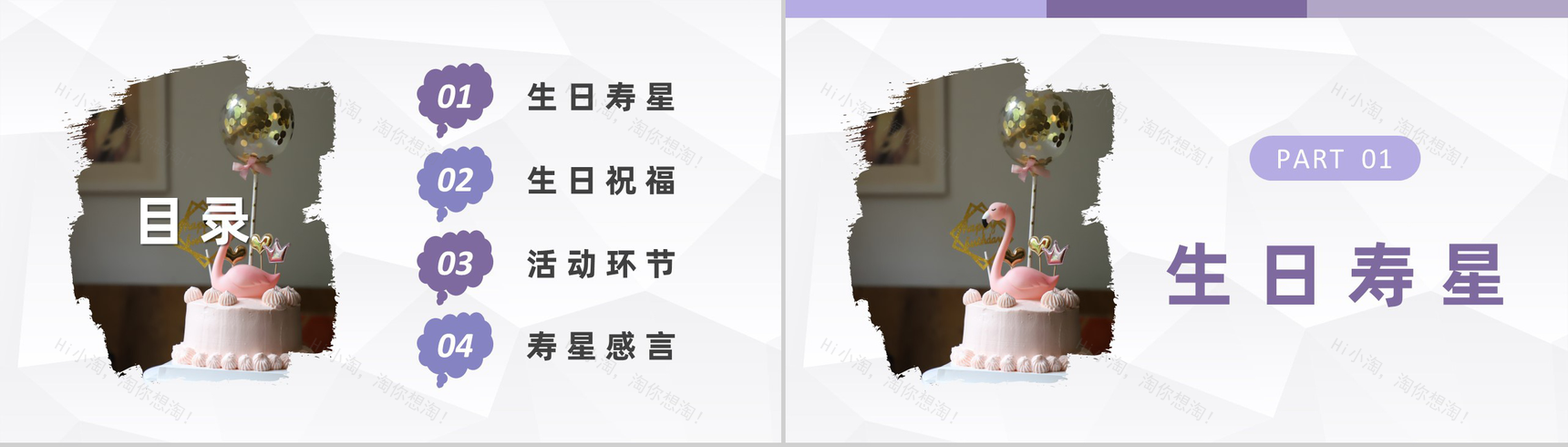 公司员工生日会派对庆祝活动生日温馨祝福计划安排PPT模板-2