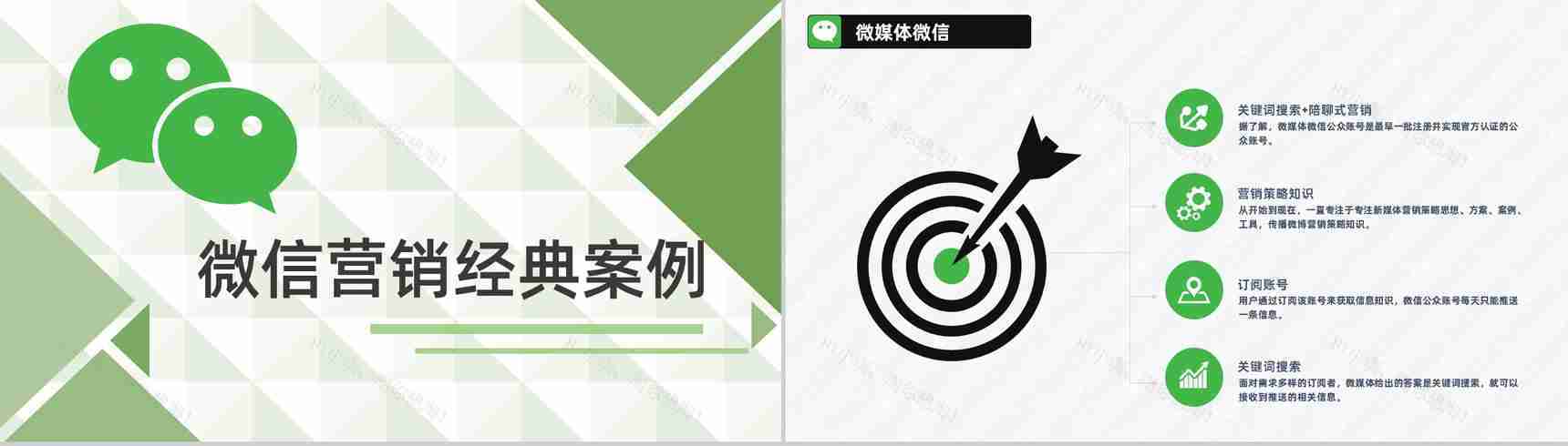 微信微商网络营销计划书微商推广展示公众号运营PPT模板-6