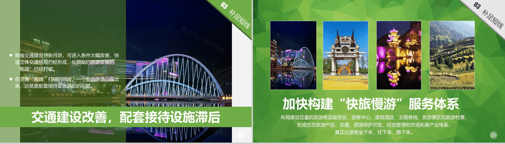 清新绿色大气贵州生态旅行旅游发展道路PPT模板-11