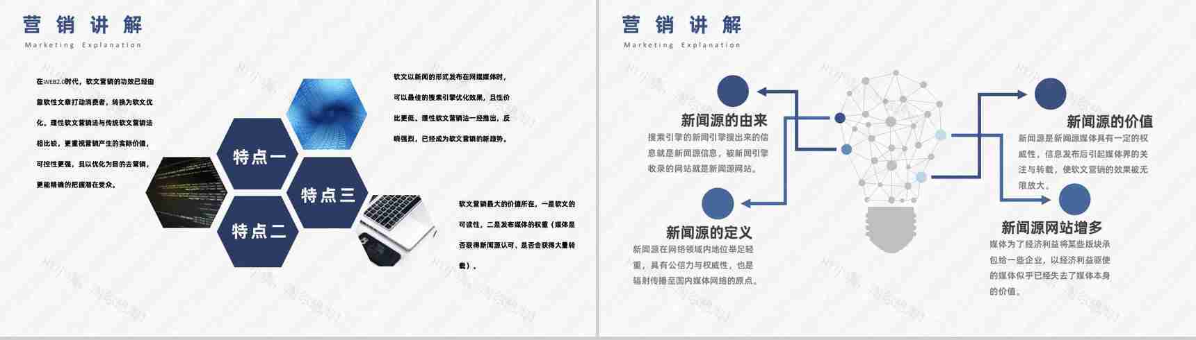 微博自媒体软文新闻营销与博客论坛推广PPT模板-3