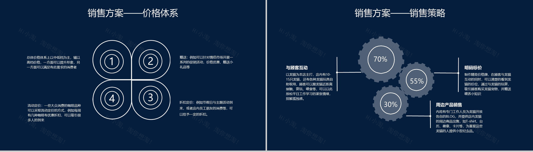 深色星空设计宠物咖啡厅创业数字化整合营销方案PPT模板-6