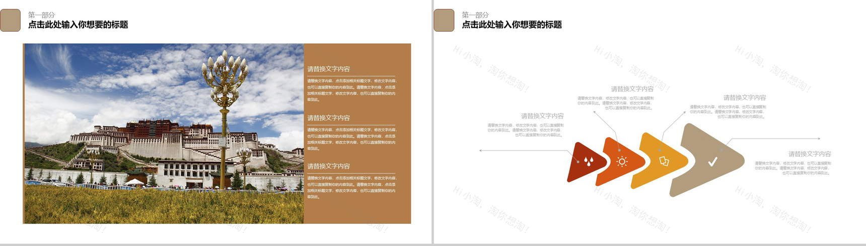 西藏旅游文化宣传PPT模板-3