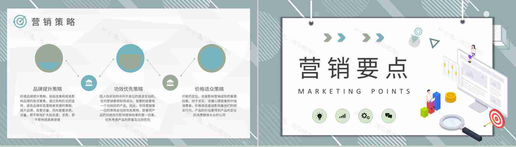 公司品牌市场定位分析营销策略知识培训总结PPT模板-5
