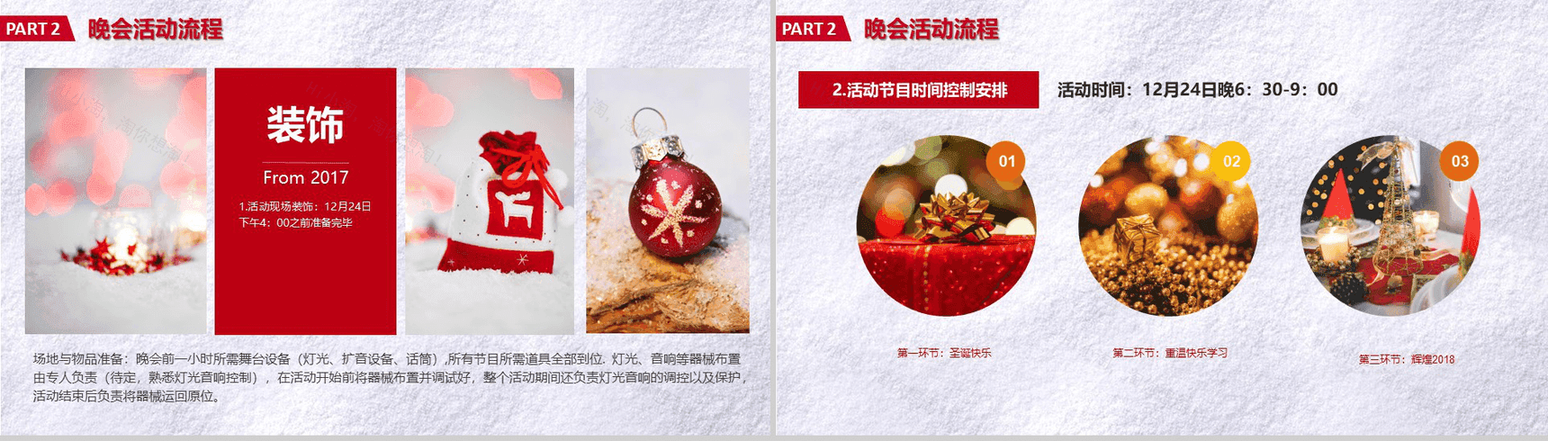 创意圣诞节活动策划平安夜新年晚会营销PPT模板-5