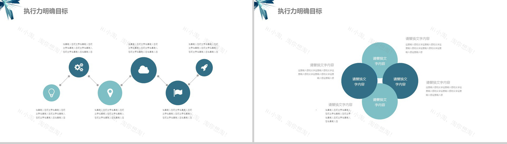 创意简约员工执行力管理培训述职报告PPT模板-4