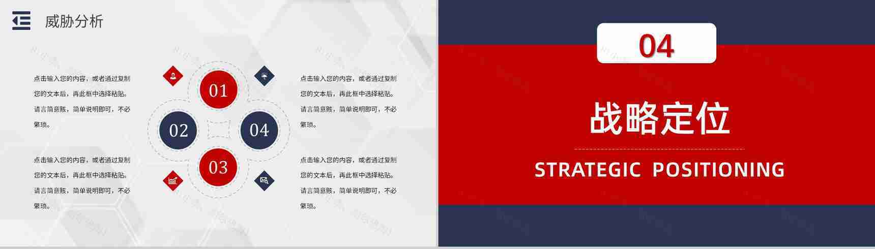 员工部门工作汇报SWOT分析案例企业战略优势劣势PPT模板-15