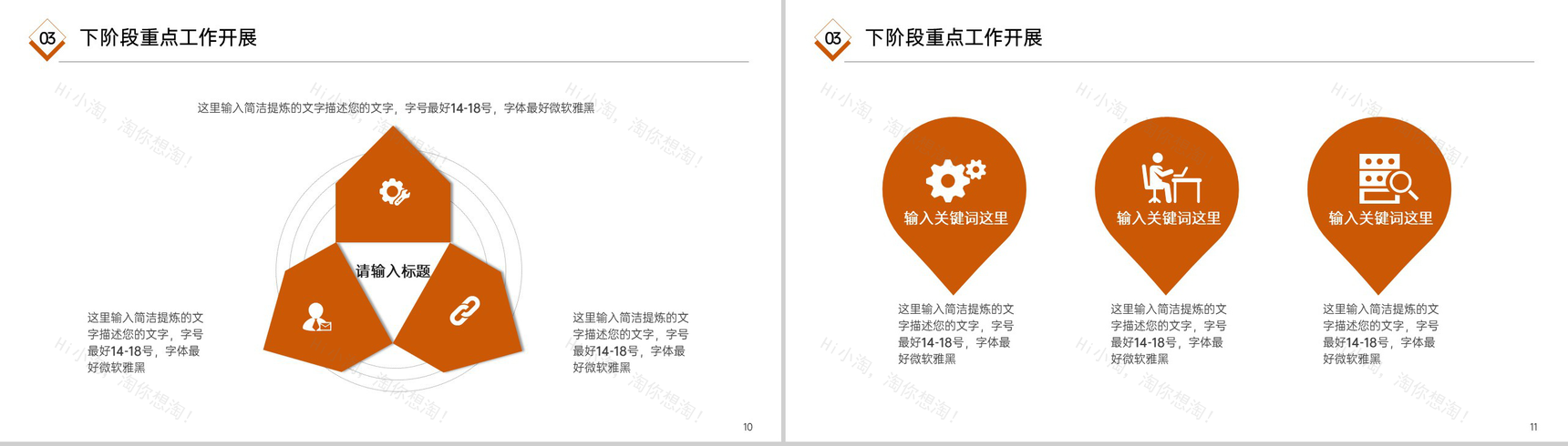 橙色简约风年中总结工作计划述职报告PPT模板-6