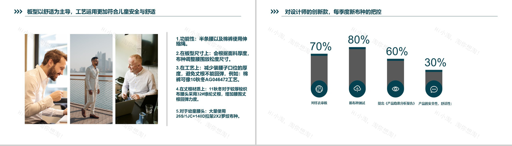 深色商务动态服装企业技术部述职报告PPT模板-5